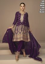 Heena Catalogue By Aashirwad Creation Premium Chinon Silk Designer Festive Wear Salwar Kameez