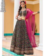 Women's Pure Viscose Chinon Stitched Embroidered Lehenga Choli With Dupatta