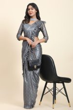 Imported Fancy Fabric Ready-to-Wear Sarees for Effortless Style