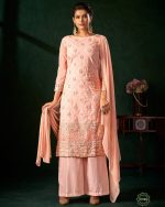 Women's Pure Visocose Embrodiery Party Wear Semi Stitched Salwar Kameez For Wholesale