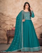 Presenting Partywear Art Silk Long Gown Collection