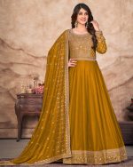 Presenting Partywear Art Silk Long Gown Collection