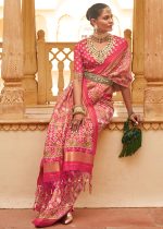 Tussar Silk Contemporary Un Stitched Saree