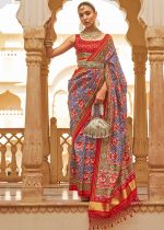 Tussar Silk Contemporary Un Stitched Saree