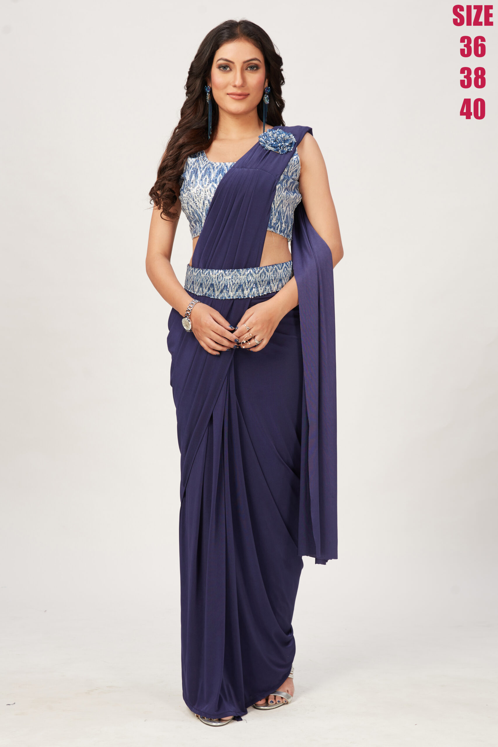 Ready To Wear Designer Saree With Handwork Blouse Collection