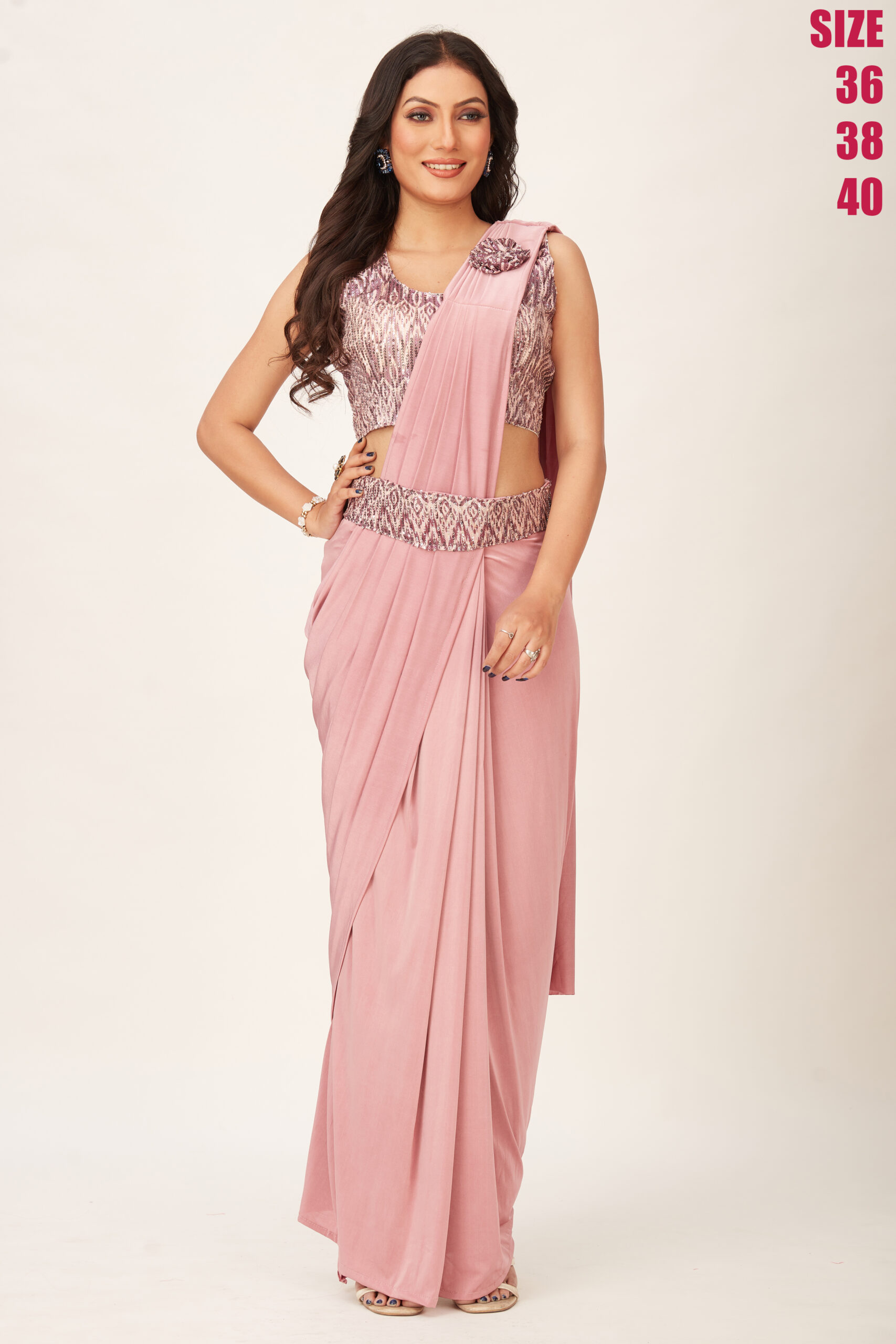 Ready To Wear Designer Saree With Handwork Blouse Collection