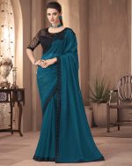Embrace Ethereal Elegance Georgette Silk Saree And Unstitched Blouse