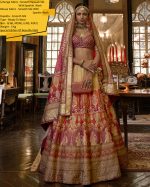 Designer Banarasi Bridal Lehenga Stitched In Smooth Rajwadi Silk With Weaving & Embroidery Work Embrace Elegance And Make A Statement