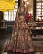 Designer Banarasi Bridal Lehenga Stitched In Smooth Rajwadi Silk With Weaving & Embroidery Work Embrace Elegance And Make A Statement