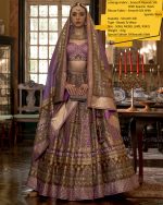 Designer Banarasi Bridal Lehenga Stitched In Smooth Rajwadi Silk With Weaving & Embroidery Work Embrace Elegance And Make A Statement