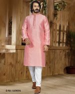 Readymade Jacquard Silk Men's Wear Kurta With Pyjama