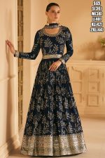 Ready To Wear Real Georgette Heavy Embroidery Gown And Dupatta