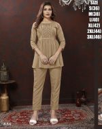 Ethnicrang Women's Cotton Stitched Printed Partywear Cord Set