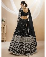 Create Your Dream Lehenga Semi-stitched Georgette Lehenga Fabric Georgette Choli And Georgette Dupatta Embellished With Sequin Embroidery