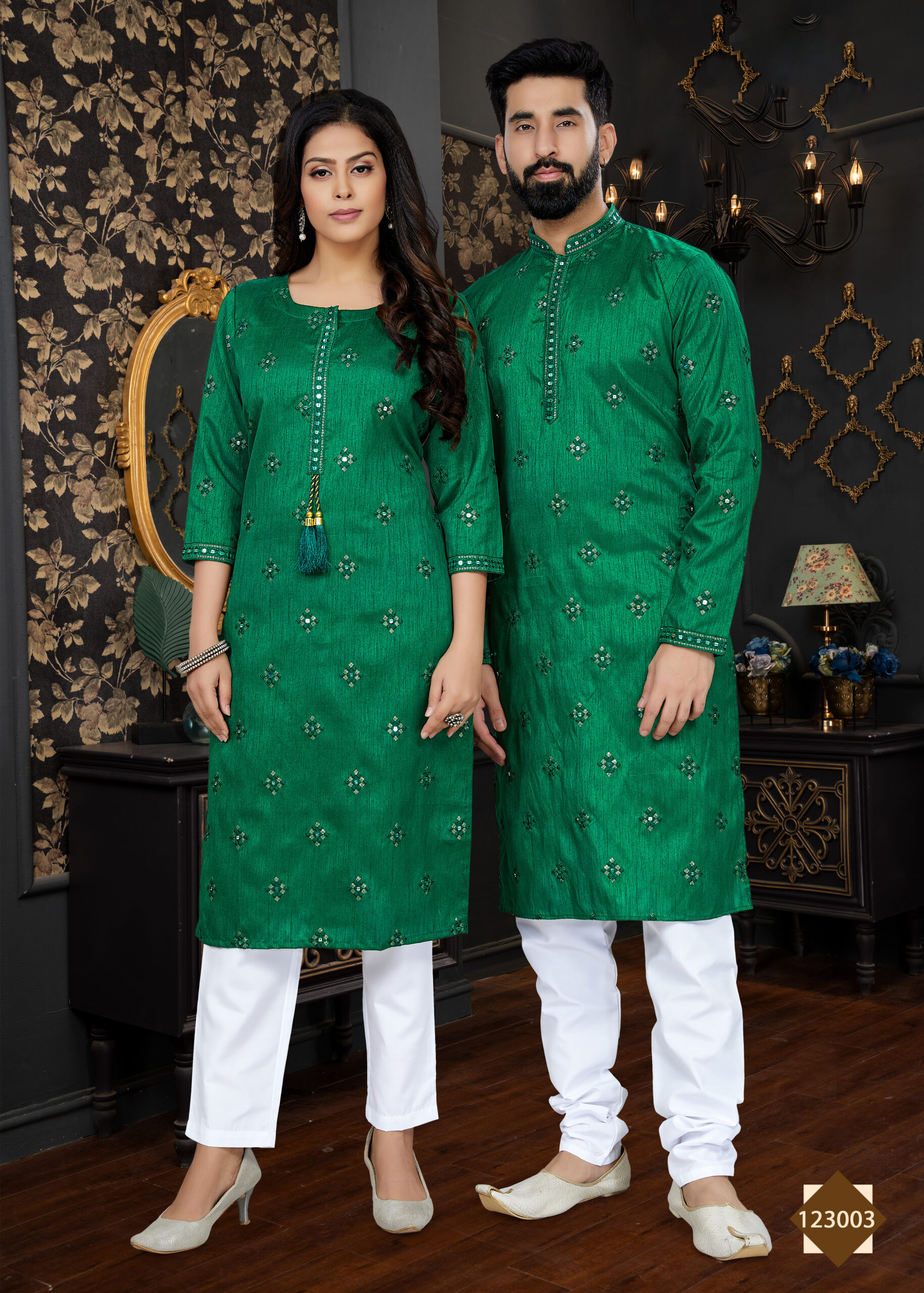 Present A Couple Combo Of Kurta With Payjama And Kurti With Pants