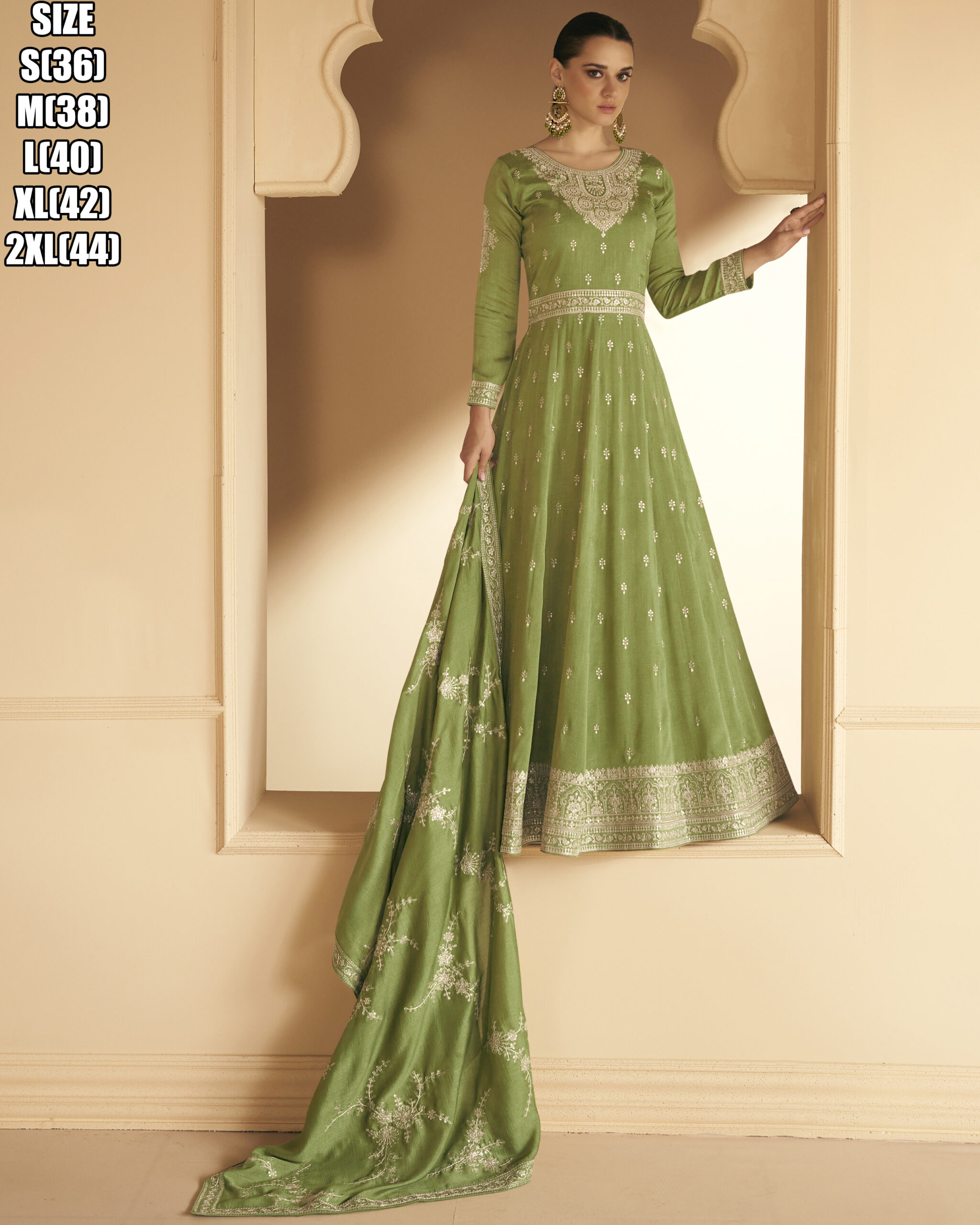 Premium Silk Readymade Top with Heavy Embroidery Complete your Look with a Stunning Dupatta