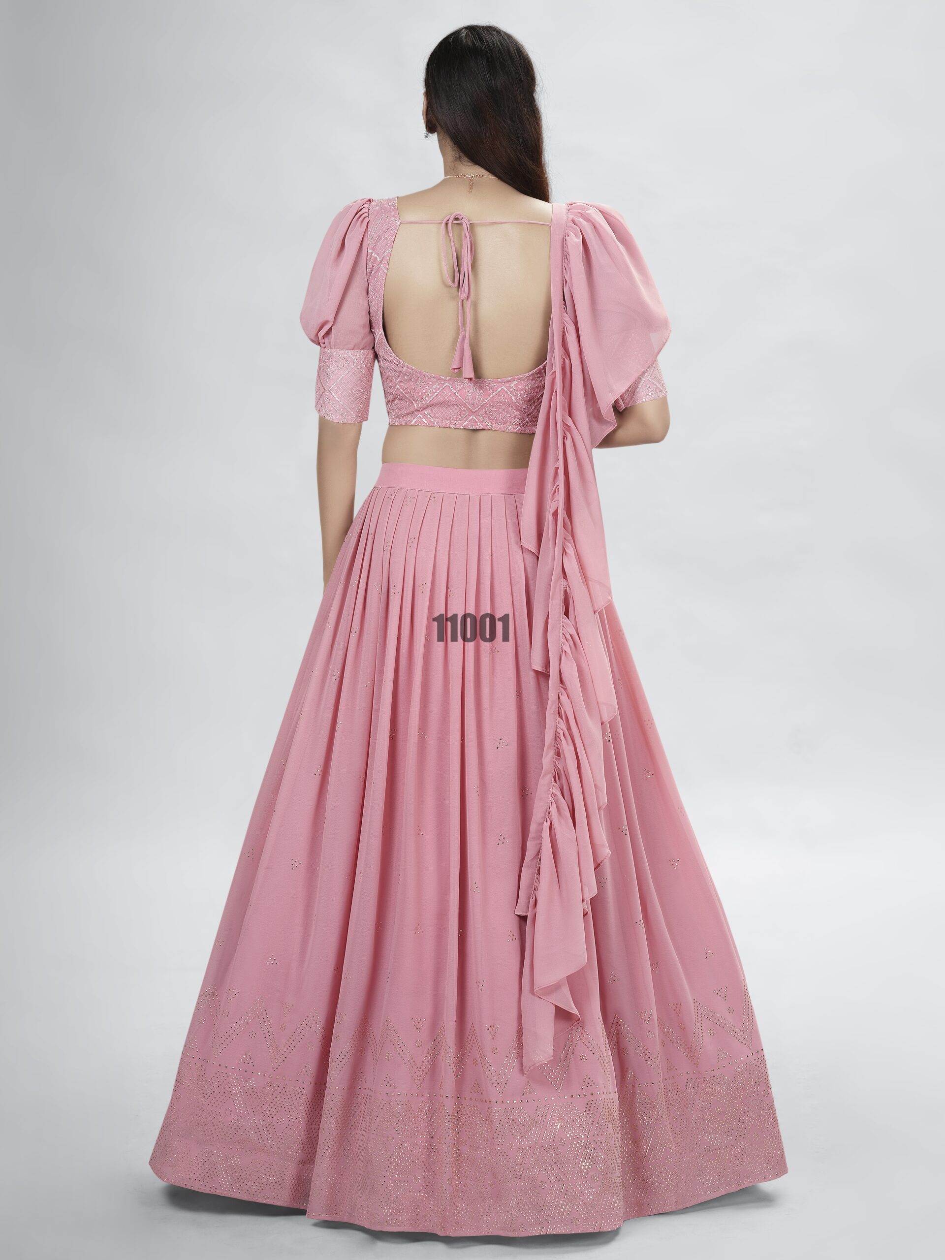 Wedding Wear Stitched Georgette Designer Lehenga Choli Collection