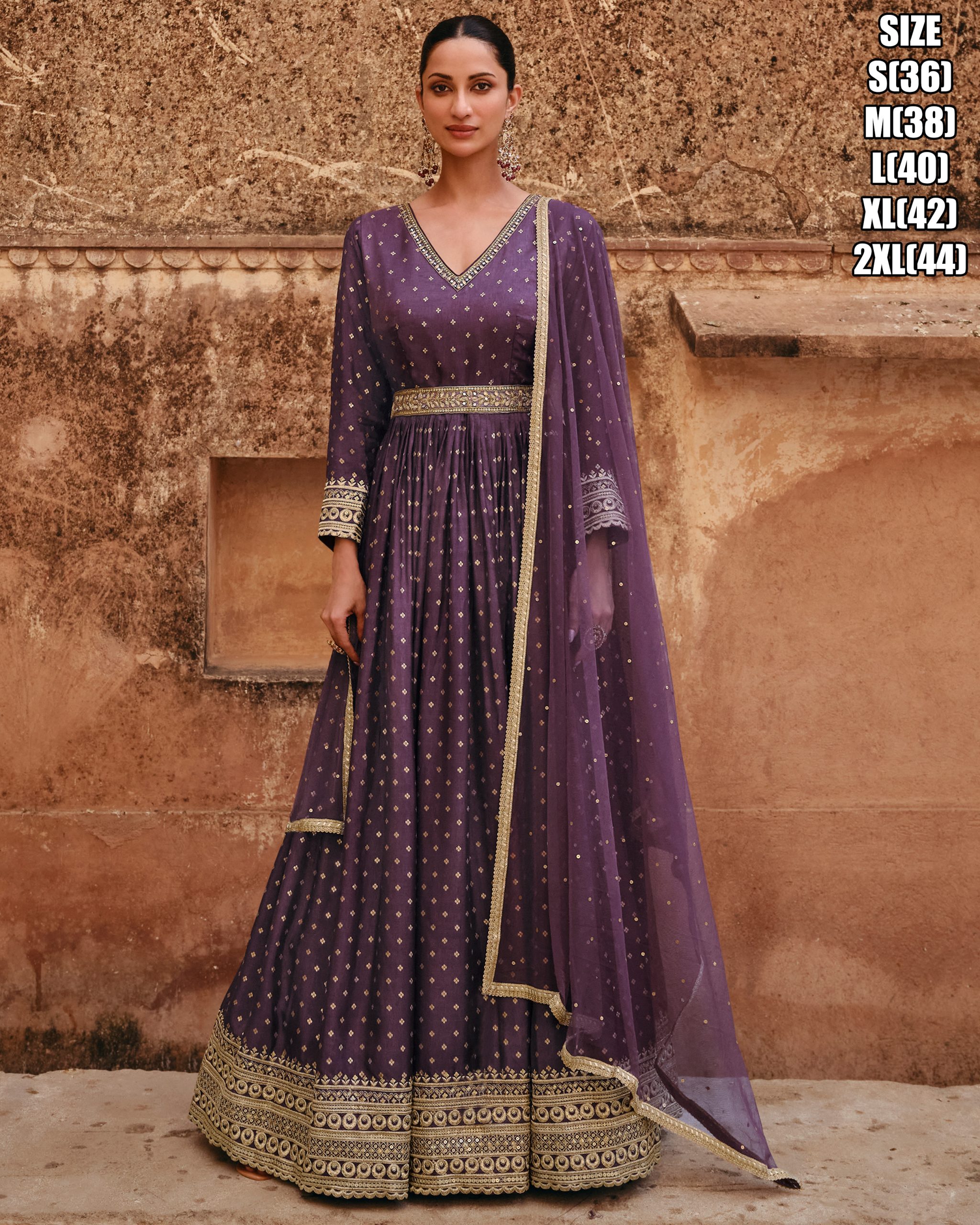 Our Wedding Wear Readymade Pure Viscose Jacquard Gown With Dupatta Unveil Your Bridal Elegance