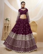 Create Your Dream Lehenga Semi-stitched Georgette Lehenga Fabric Georgette Choli And Georgette Dupatta Embellished With Sequin Embroidery