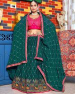 Stylish Party Wear Semi Stitched Chinon Heavy Embroidery Lehenga Choli Perfect For Your Special Occasion Outfits .