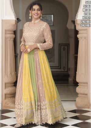 Eba Parisha Fancy Traditional Georgette Designer Stitched Gown Collection
