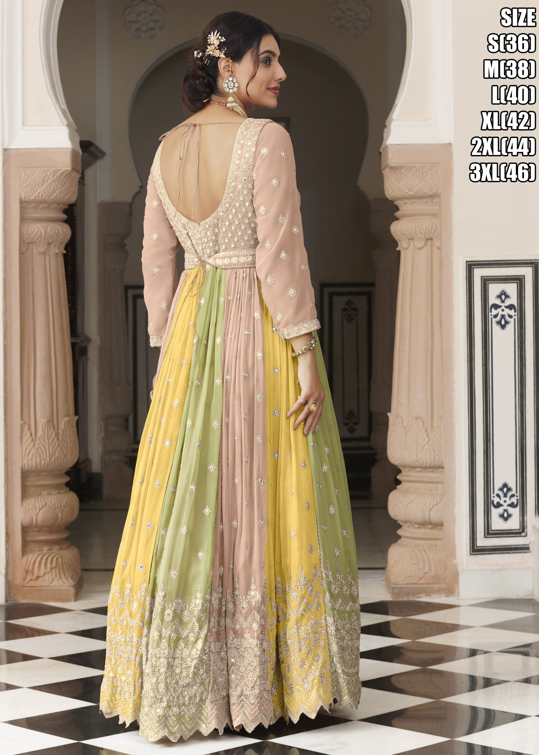 Eba Parisha Fancy Traditional Georgette Designer Stitched Gown Collection