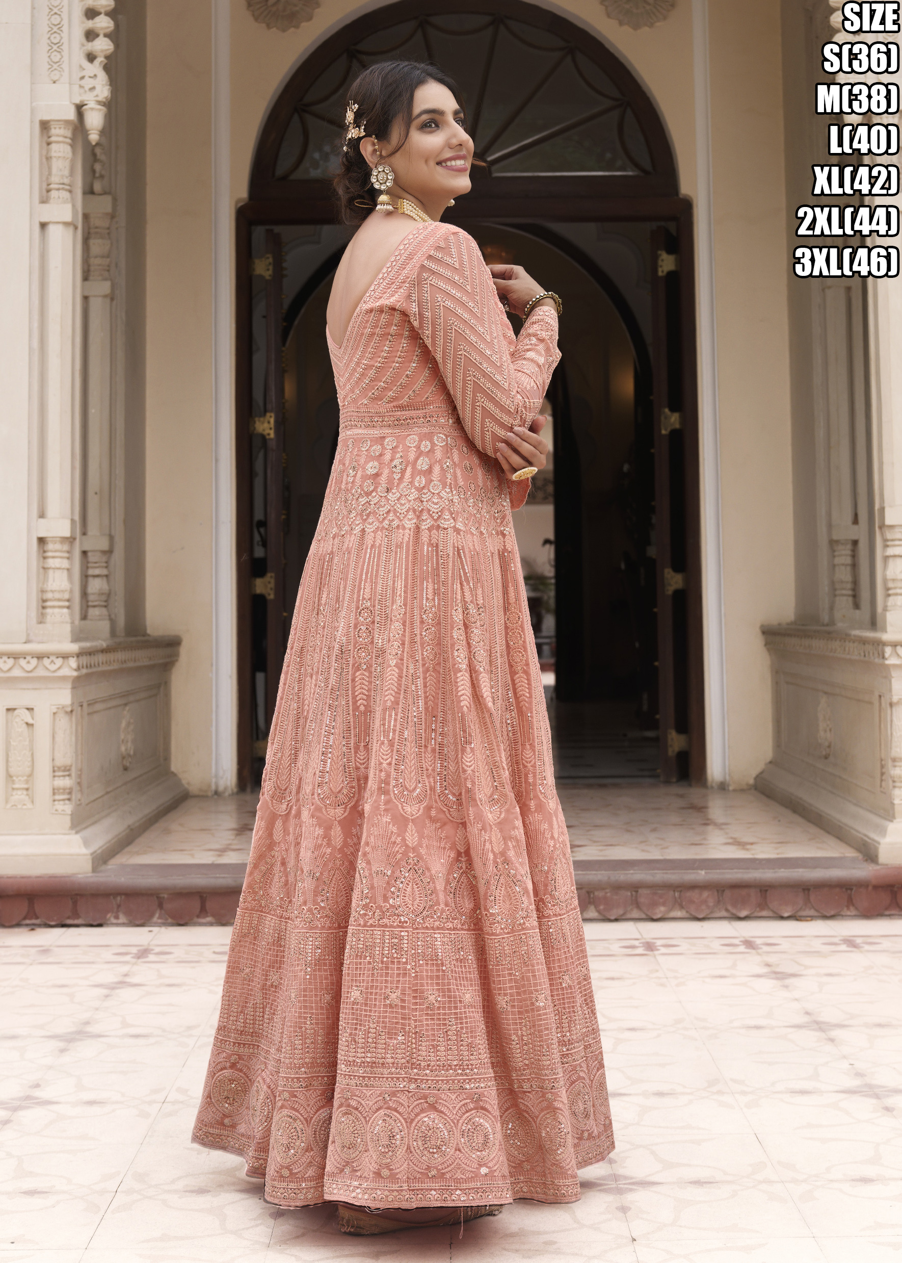 Eba Parisha Fancy Traditional Georgette Designer Stitched Gown Collection