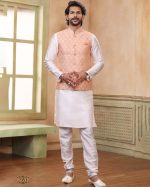 Presenting Readymade Men's Wear Kurta With Pajama With Jacket For Wedding