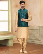 Presenting Readymade Men's Wear Kurta With Pajama With Jacket For Wedding