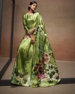 Women's Beautiful Satin Silk Sarees With Blouse