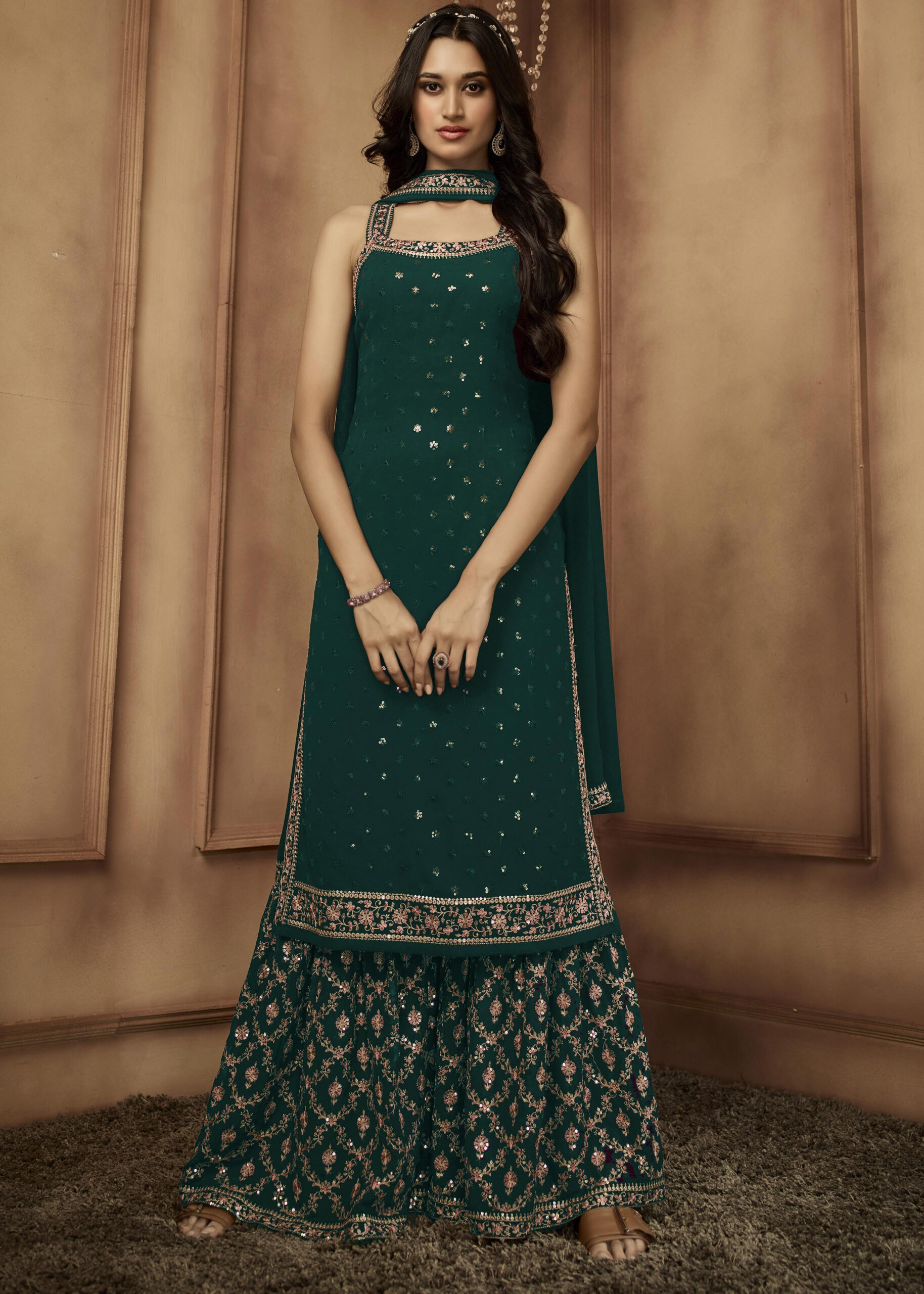 Presenting Real Georgette Designer Ready To Wear Salwar Kameez Collection