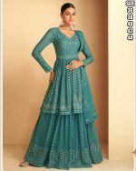 Gulkayra Designer Present Stitched Real Georgette Top With Bottom With Dupatta