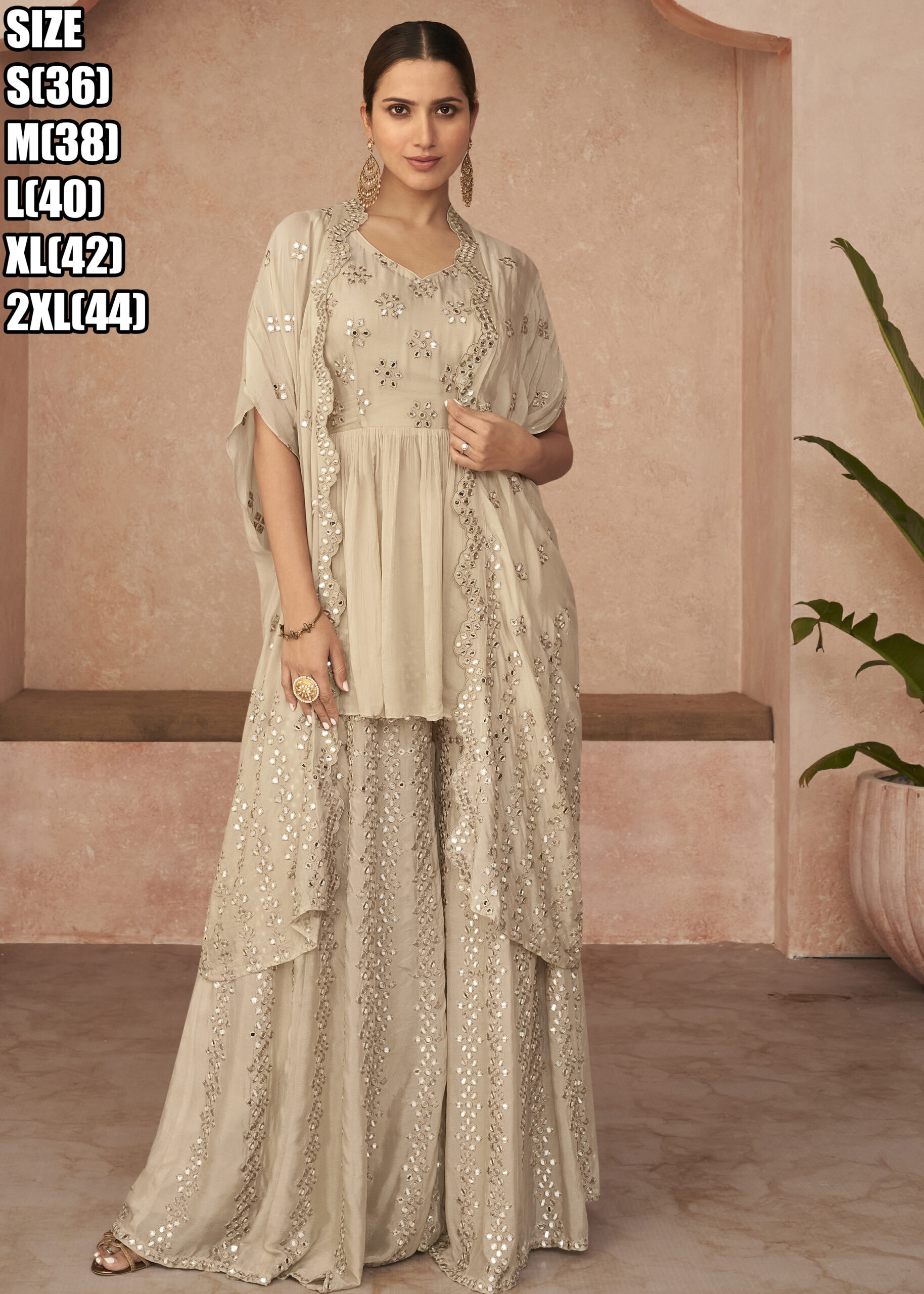 Sayuri Designer Trendy Readymade Embroidery Fancy Designer Suit.