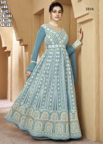 Gulzar Resham 2016 Series Exclusive Floor Length Ethnic Anarkali Designer Gown Collection