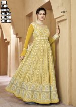 Gulzar Resham 2016 Series Exclusive Floor Length Ethnic Anarkali Designer Gown Collection