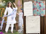 Poonam Present Holi Cotton Chikan Work Readymade Kurtis Set