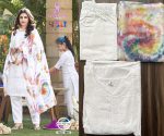 Poonam Present Holi Cotton Chikan Work Readymade Kurtis Set