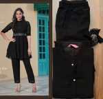 Meryl Present Readymade Georgette Cord-Sets With Handwork Belt