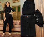 Emmy Present Readymade Georgette Cord-Sets With Handwork Belt