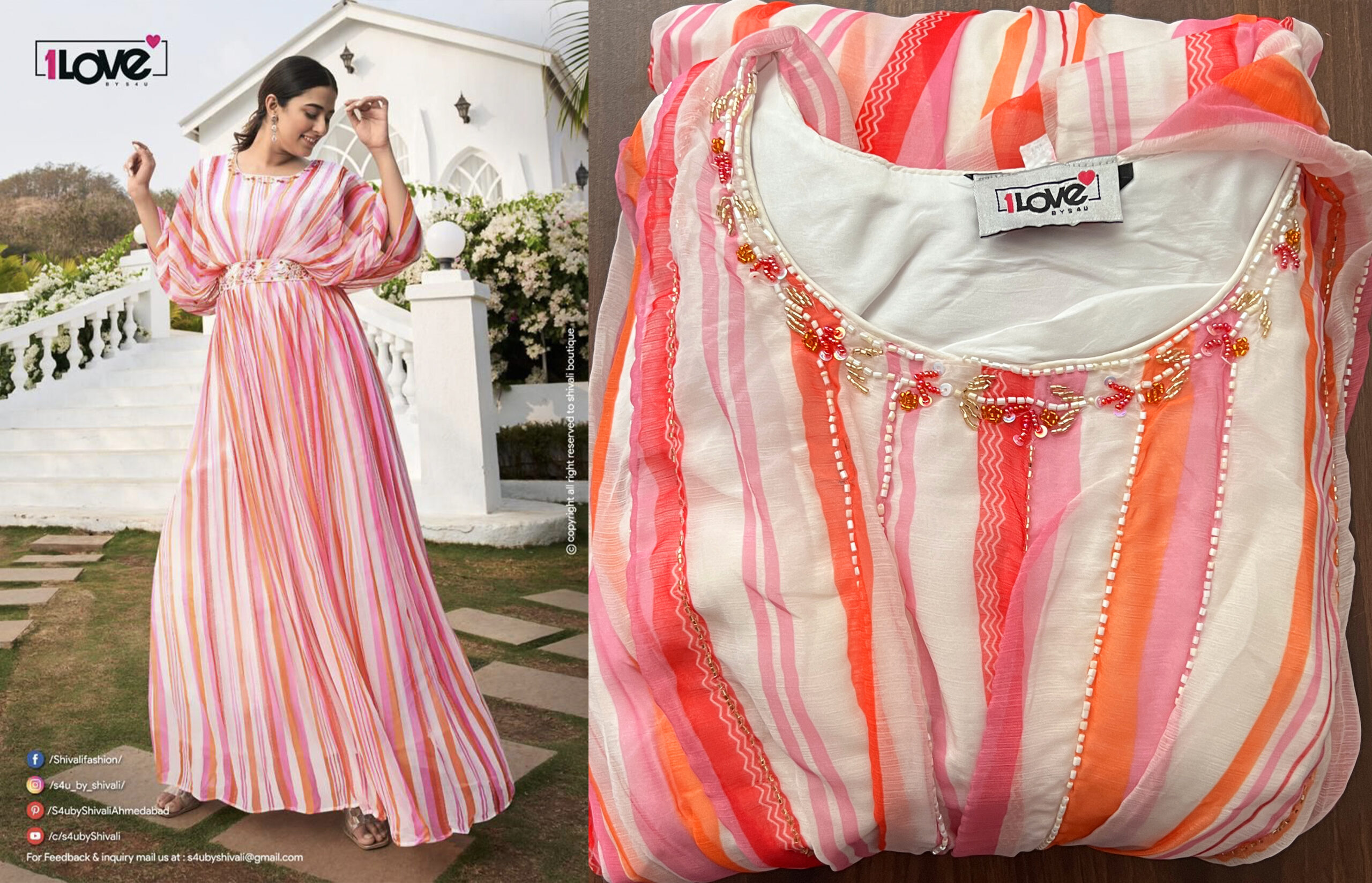 S4U Present Rangrez vol 3 Chinon Handwork Gown