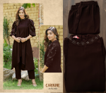 Ethnicrang Women's Gentalman Handwork Readymade Cord Set