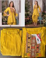 Anju Fabrics Present New Catalog Fusion Vol 3 Readymade Kurti With Afghani Pent