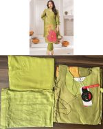 Ethnicrang Women's Natural Crepe Digital Printed Party Wear 2Pcs & 3pcs Fancy Kurti Pent With Dupatta