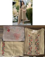 Ethnicrang Women's Viscose Organza Embroidery Occasion Beautiful Party Wear 3Pcs Fancy Kurti Pent With Dupatta