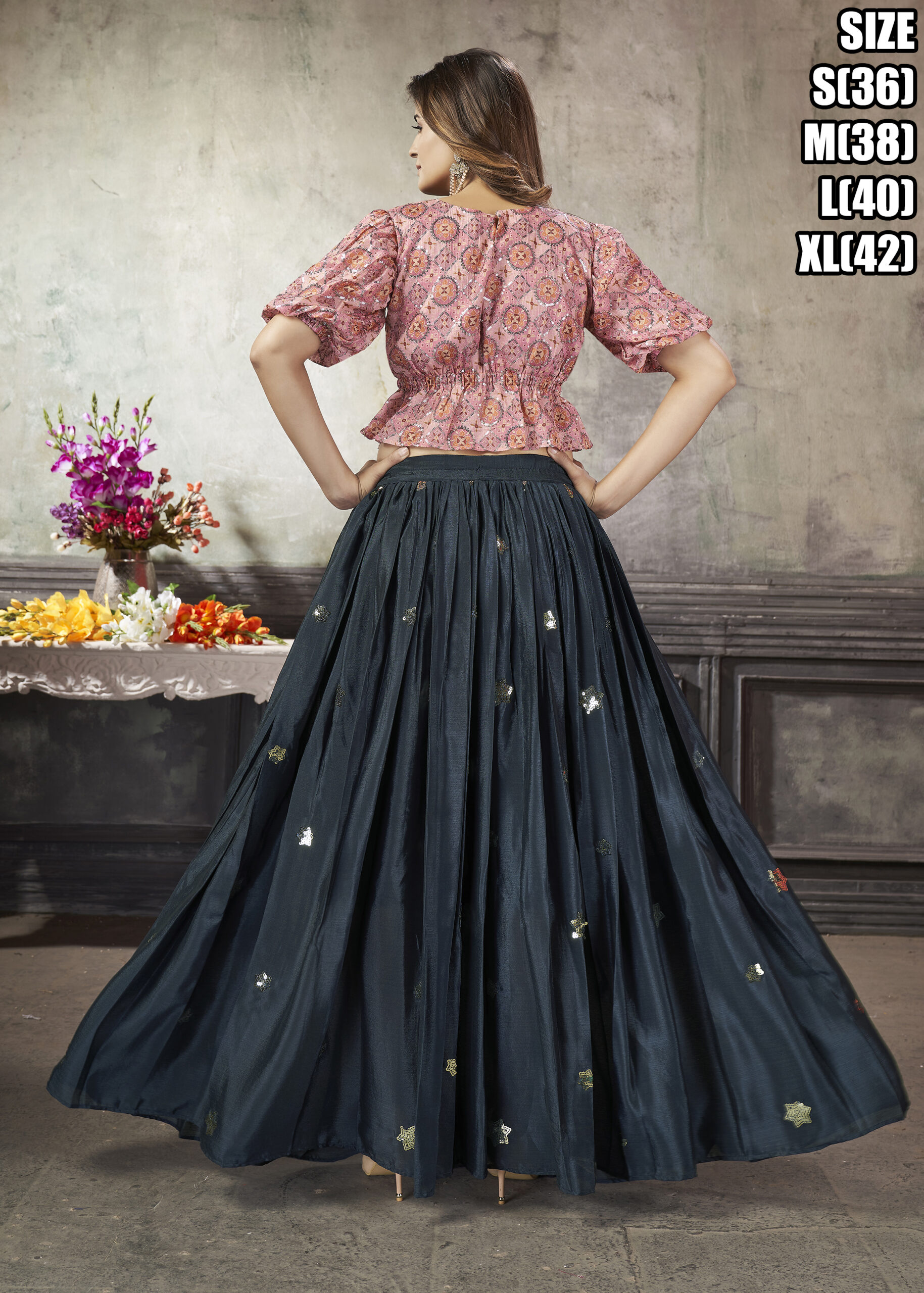 Exclusive Wedding Wear Readymade Croptop & Skirt Collection