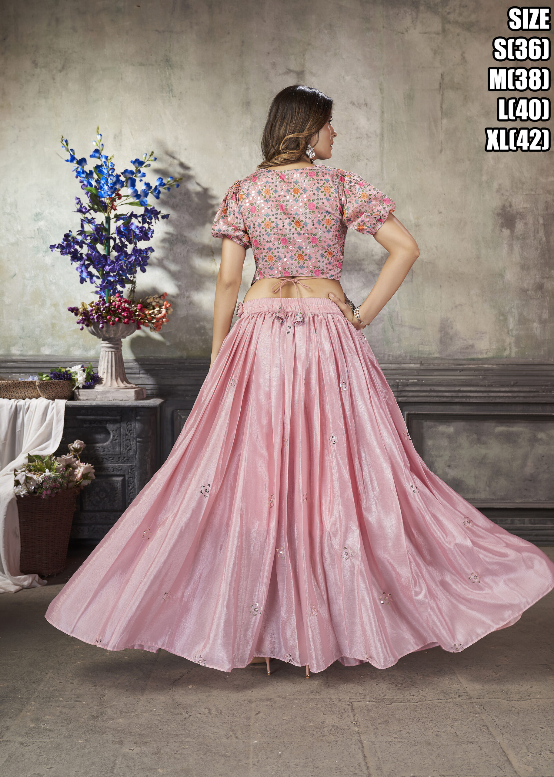Exclusive Wedding Wear Readymade Croptop & Skirt Collection
