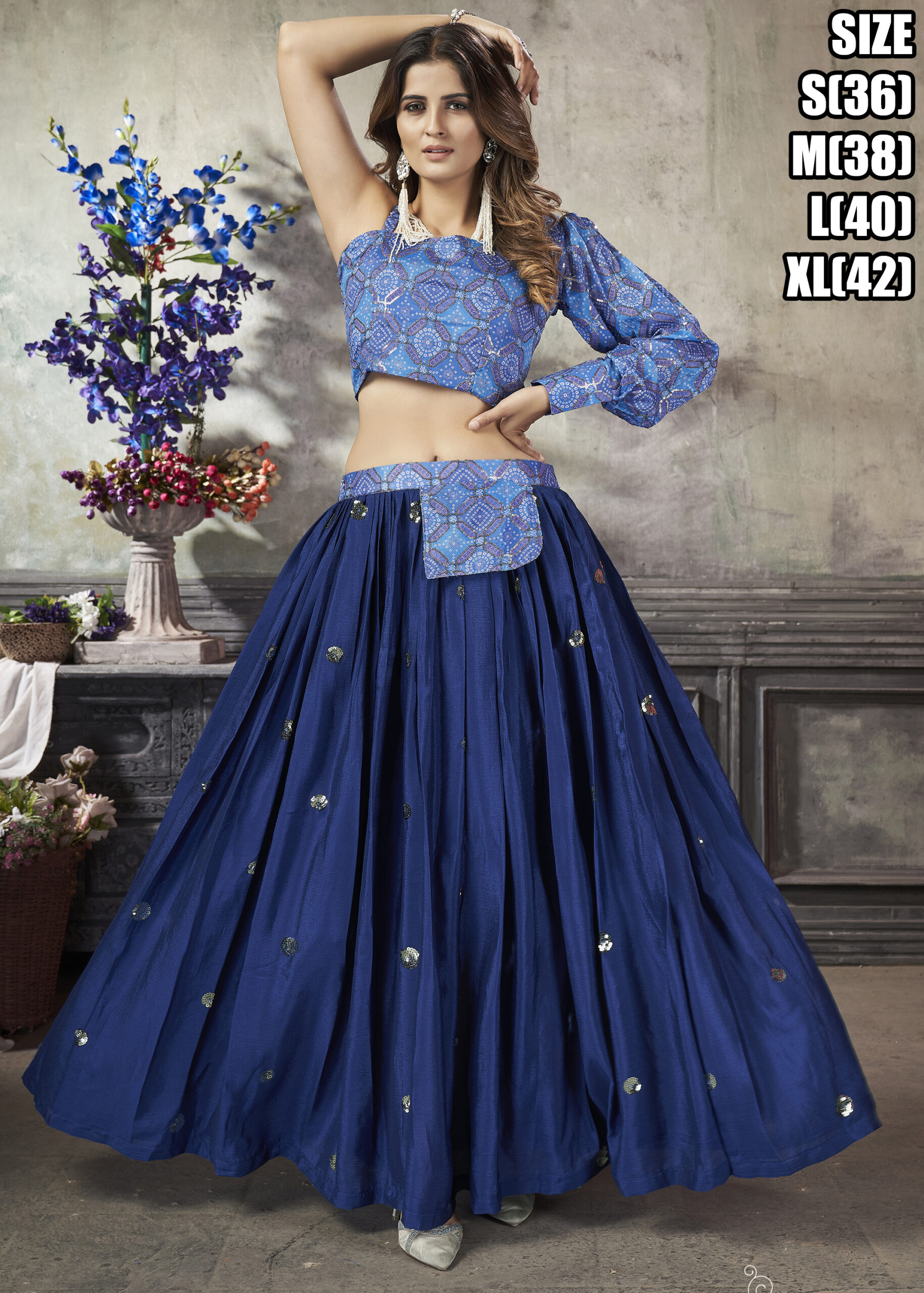 Exclusive Wedding Wear Readymade Croptop & Skirt Collection