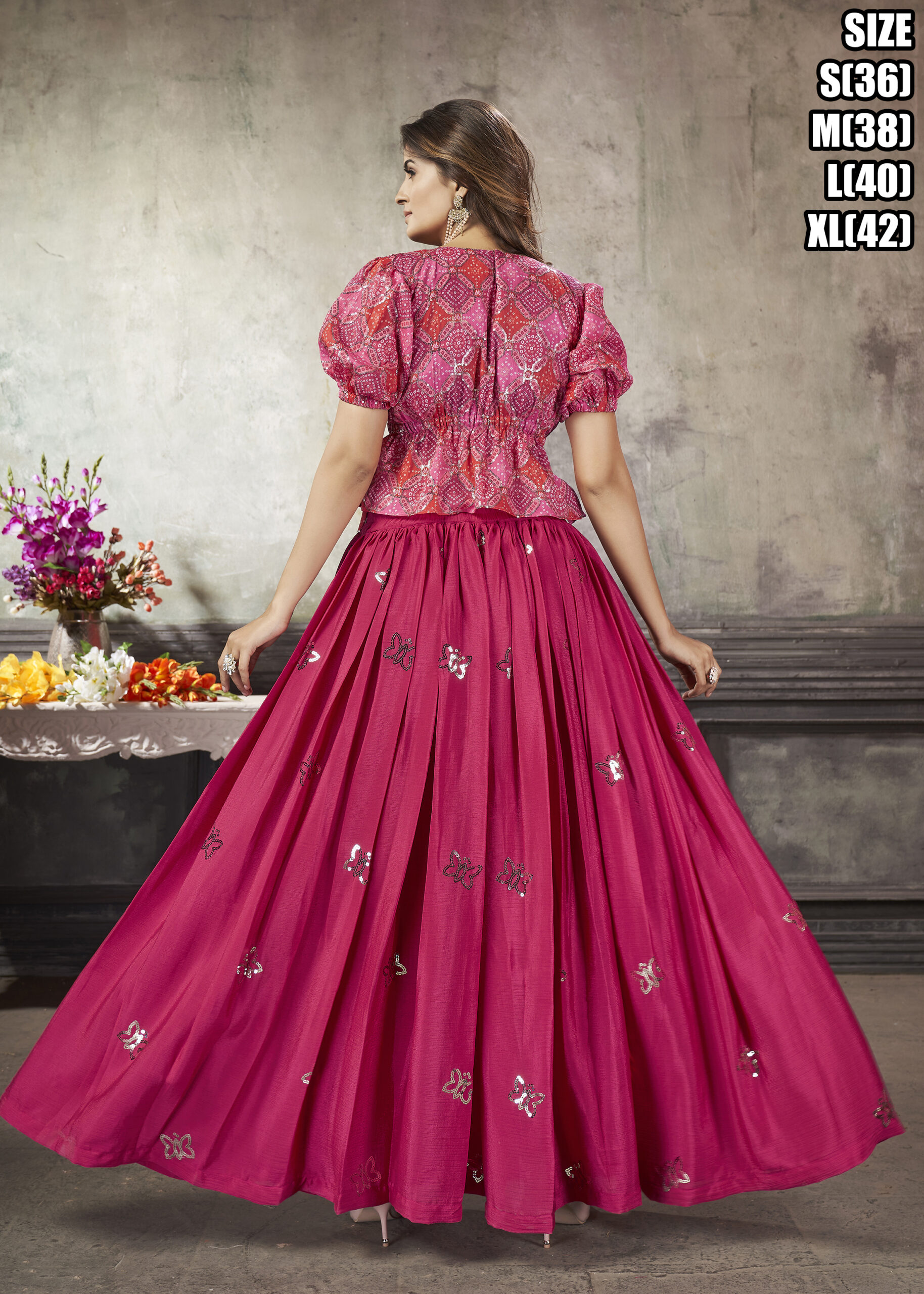 Exclusive Wedding Wear Readymade Croptop & Skirt Collection