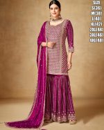 Women's Premium Chinon Stitched Embrodiery Partywear Salwar Suit