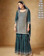 Women's Premium Chinon Stitched Embrodiery Partywear Salwar Suit